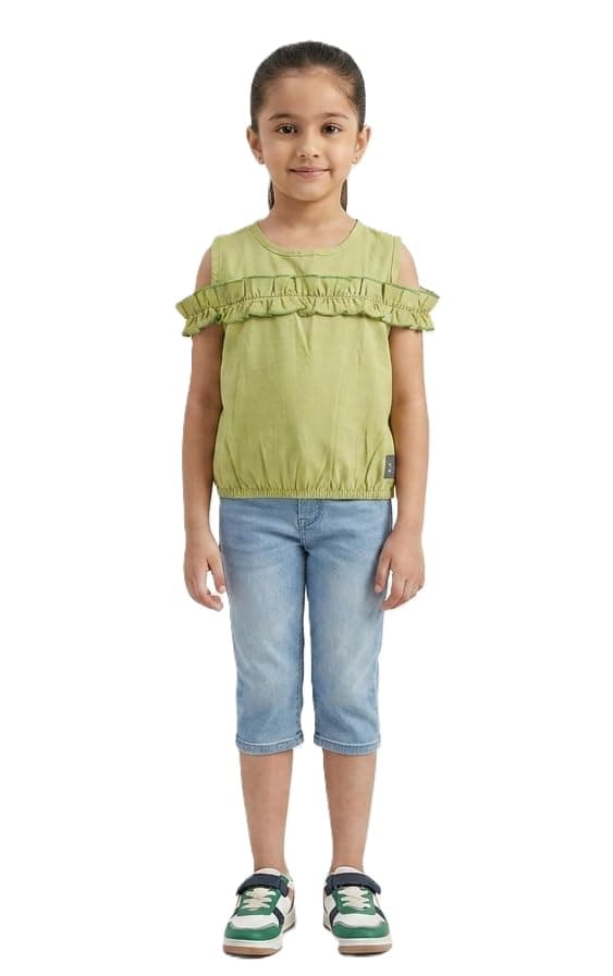Pebeo Girls Plain Cut Relaxed Fit Fashion Blouse Shirt