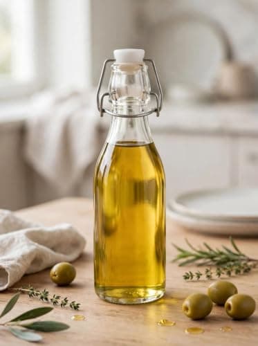Generic Oil or Vinegar Bottle,100% pure glass – airtight lid preserves flavor,Olive oil – apple cider vinegar – sauces – chili oil – pomegranate molasses, .ho