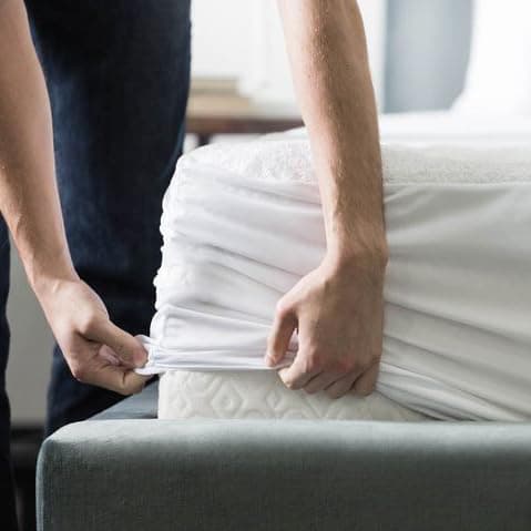 Mattress Protector, Waterproof Fitted Bed Cover (Single 120x200)