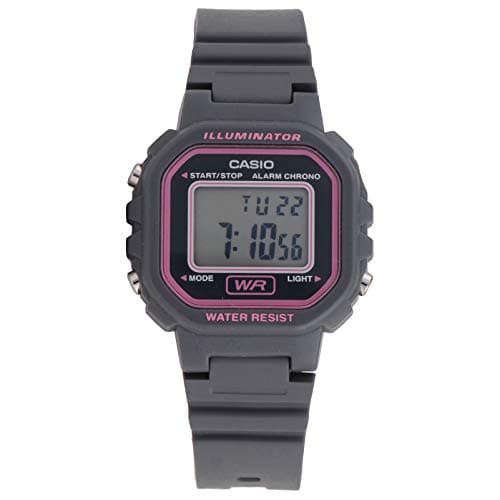 Casio LA-20WH-8ADF Resin Square Digital Water Resistant Watch for Women - Grey
