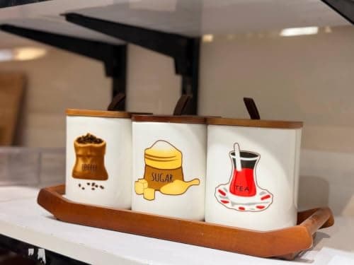 Generic Porcelain coffee set, Airtight seal, 1000 ml capacity, Imported product, .soh