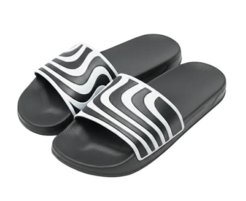 Romba Sport Men's Casual Sandals Curved Stripes Soft Elastic Fashion Sandals