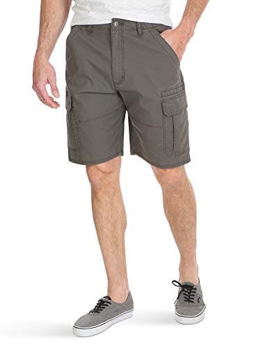 Wrangler Authentics Men's Classic Relaxed Fit Stretch Cargo Short, Olive Drab Ripstop, 46
