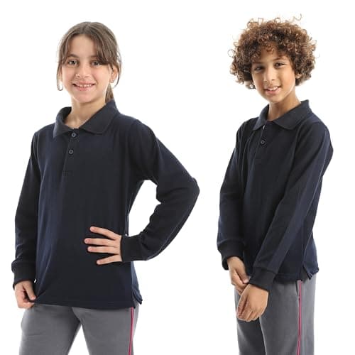 Red Circle Unisex Long sleeve polo t-shirt Long sleeve polo t-shirt