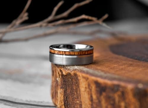 Silver Tungsten Carbide Ring A100