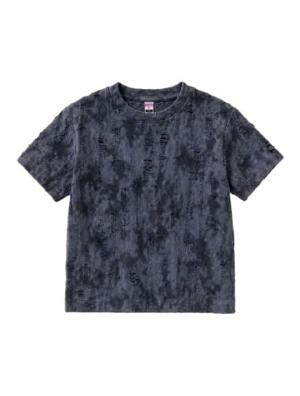 Billion Boys Textured Distressed Tie-Dye Short Sleeve T-Shirt – Casual Summer Cotton Tee SB26-677