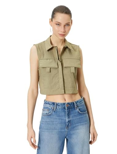 KOTON Womens SHIRTS SS WOVEN TOPS (pack of 1)
