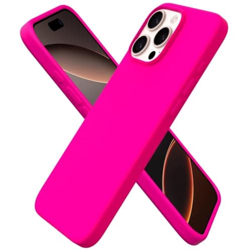 ORNARTO Compatible with iPhone 16 Pro Max Case, Liquid Silicone Slim Cover | HotPink,6.9",Shockproof Protection,Comfortable Grip,Precise Cutouts,Responsive Buttons,Smooth Finish,Camera Protection Cellular phone case