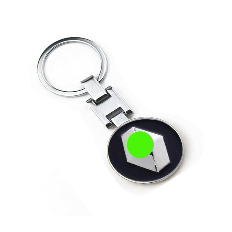 KaberTrade KaberTrade KaberTrade Nickel Plated Double Sided Logo Car Keychain Keychain for Car Keys Motorcycles Family Keys (Compatible with Renault Code:6926)