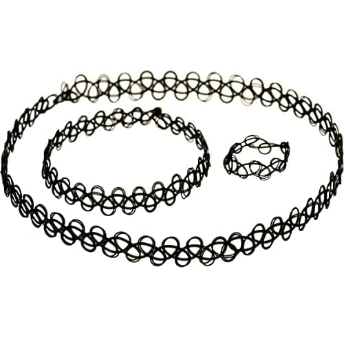 Girl's Plastic Fashion Necklace with Ring & Bracelet Set