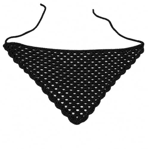 Handmade Crochet Scarf - Soft Mesh Triangle Hair Bandana for Girls and Ladies Apparel head neck covering