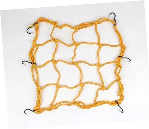 aga flexible motorcycle storage net (yellow) motorcycle organizer (2 pieces) Cargo net