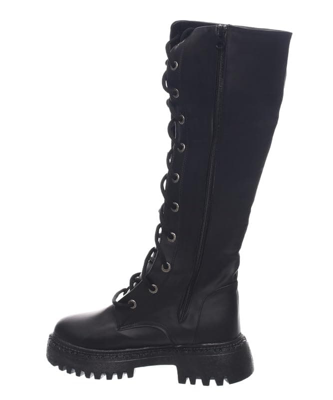 B&W womens B&W-W064-Black Sneaker Boot