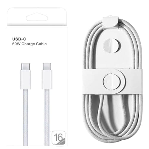 60W USB C to Type C Charging Cable 1M PD for All Type C Enabled Phones Electronic cable