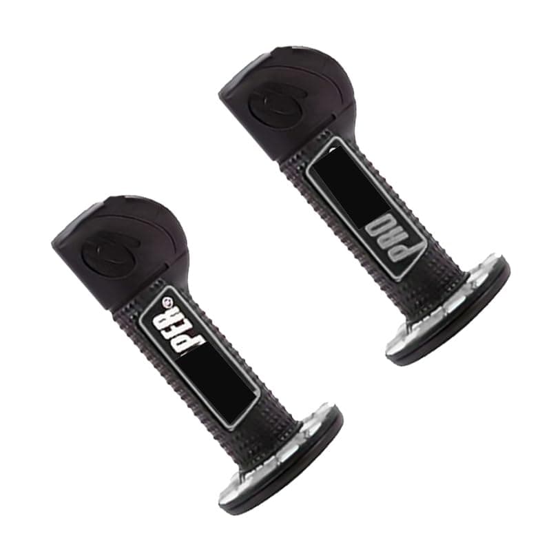 KaberTrade Professional Motorcycle Handlebar Grips Anti-Vibration Universal Compatible with Off-Road Bike Motorcycle Scooter (2 Piece Set, Black, Code:10414)