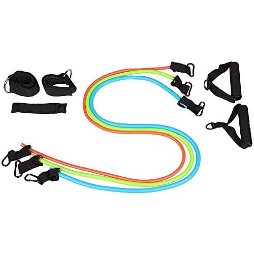 Liveup ls3218 expander tube set suitable for training and workout, multi colour, free size