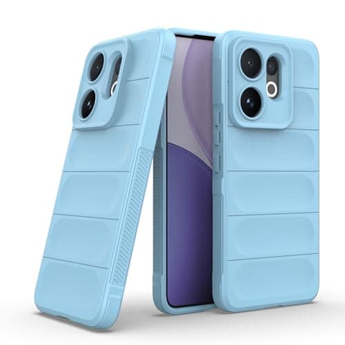 GOLDEN MASK Compatible With Vivo V60 Magic Case ShockProof (Baby Blue) Cellular phone case