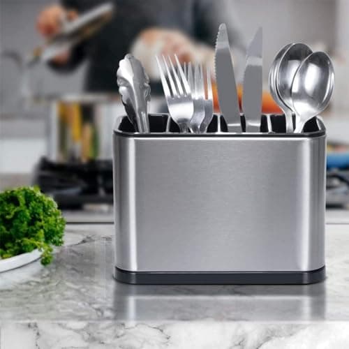 2-in-1 Metal Dish Rack and Plate Strainer Organizer for Kitchen Counter