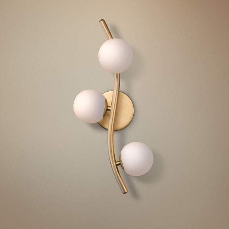 Generic Abalek 3 Bulb Without Bulbs 40x20x40cm Gold