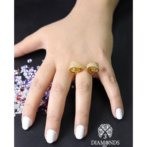 3 Diamonds 3370159539220 Wedding Ring For Women Gold Plated