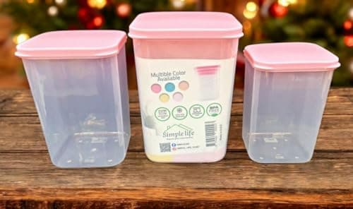3-Piece Legume Storage Container Set for Kitchen Pantry Organization Food storage container