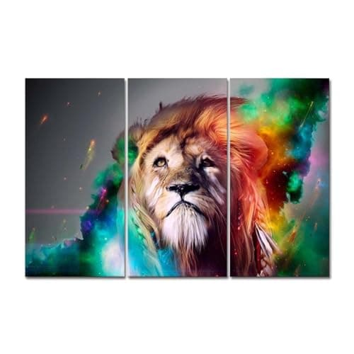 First Wall Art Colorful Lion istic Painting The Picture Print On Canvas Animal Pictures For Home Decor Decoration Gift