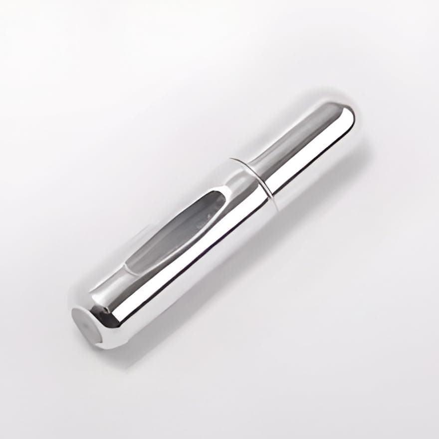 Perfume Atomiser Refillable Perfume Bottle 5ML (2) Mini Perfume Spray Bottle Portable Empty Travel Bottle for Handbag Purse Pocket Luggage (2, فضي)