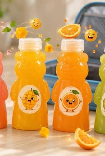 Generic 370ml Kids' Juice Bottles,Perfect for School,Lunchboxes,Designed for daily use,370ml,Suitable for juices,cold beverages,Ideal for school,field trips,Set includes 2 bottles .Ais
