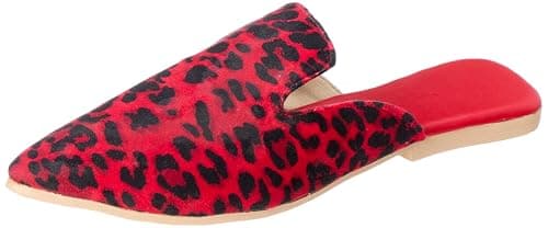 OX womens OX-W-50-White/Red Slipper Shoes