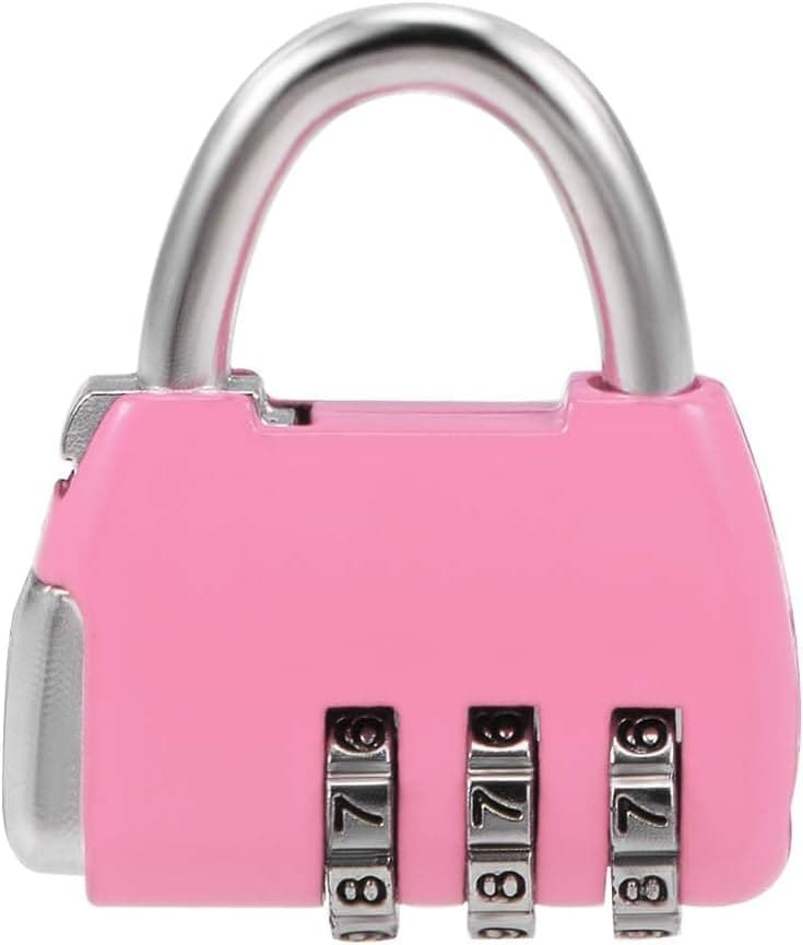 Metal Resettable Combination Padlock Durable Password Security Lock for Gym Locker School Bags Luggage and Doors Heavy Duty Keyless Locking Device