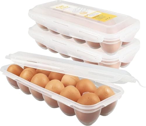 Fridge Egg Organizer Box Space Saving Storage Container for Refrigerator