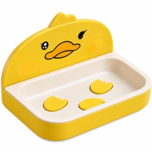 1 Piece Wall Soap Bar with Double Face Strong Adhesive Waterproof No Drilling Soap Organizer for Bathroom Kitchen Sink