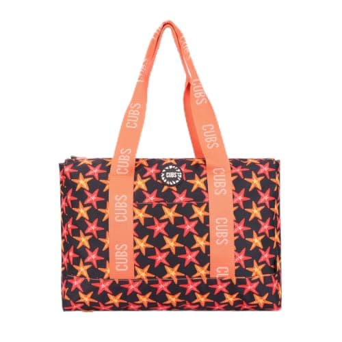 Cubs Tie Dye and Black Stars Tote Double Tote bag