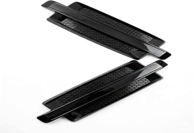 Car Air Flow Side Sticker Decoration Accessories Chrome Air Flow Air Vent Decoration - Silicone (2pcs) Sticker decal