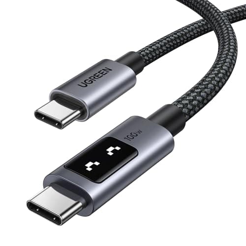 UGREEN Uno USB-C to USB-C PD Fast Charging Cable 5A Max 1m | For iPhone 18/17/16/15, MacBook Pro/Air, iPad Pro/Air/Mini, Galaxy S26/S25/S24, Dell XPS, Pixel, Switch, and more Electronic cable