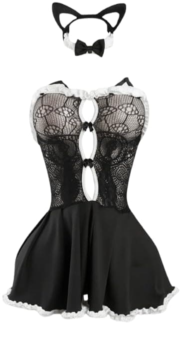 Soft Butter Nightgown with Sexy Lace – Comfortable Nightwear in Modern Style | One Size Up to 80K
