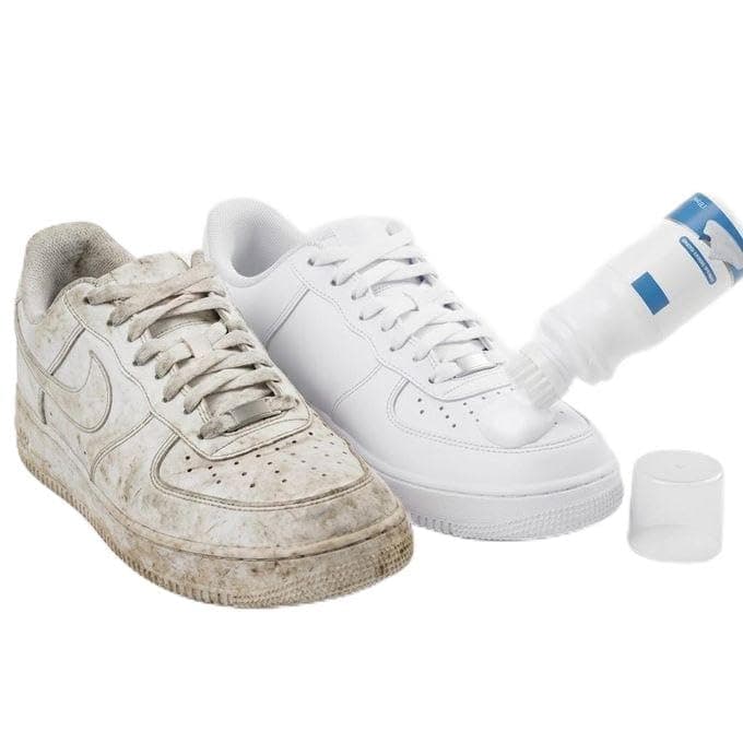 Foam Shoe Cleaner and Polisher with Built-in Brush for Sneakers & Classic Footwear care kit
