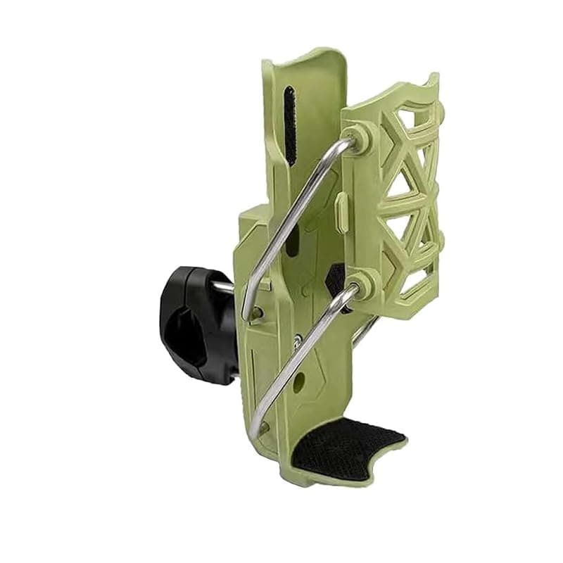 KaberTrade Self Adjusting Water Bottle Holder for Motorcycles and Bicycles (1 Piece, Green, Code:10060) Cup holder