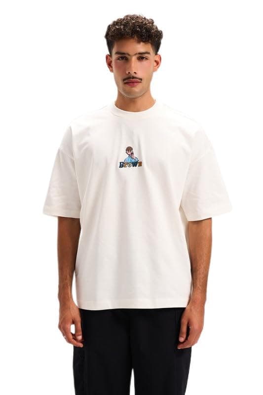 Bowline Brown Printed Round T-shirt
