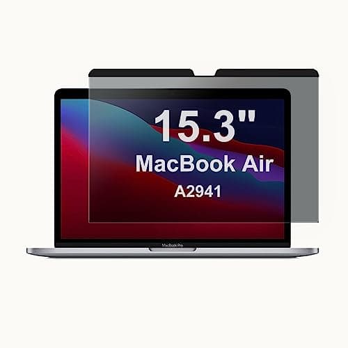 Elfofle Magnetic Privacy Filter for MacBook Air 15.3 Inch, Anti-Blue Light Screen Compatible With Laptop, Removable Film Screen protector