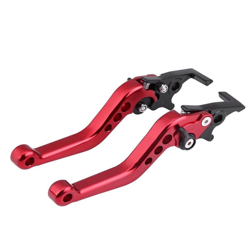 KaberTrade Motorcycle Clutch Brake Handles Adjustable Hydraulic Grips for Bike Scooter Adjustment (2 Piece Set, Red, Code:10000) Handlebar grip