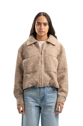 ASTK Womens Wool Oversized Jacket Outerwear