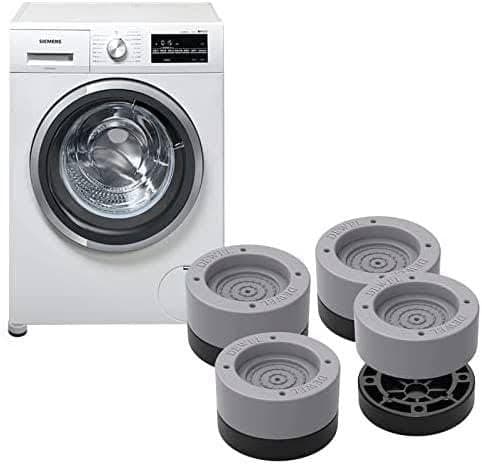 Washing Machine Lift Pads Set of 4 Adjustable Height with Shock Absorber Shock Absorber for Washing Machine Water and Moisture Protection Furniture floor protector