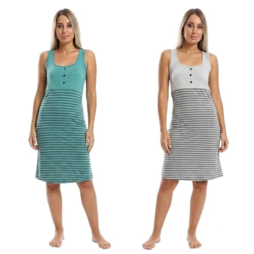 KADY Womens Bundle of 2 sleepshirt short sleeves Bundle of 2 sleepshirt short sleeves Sleepwear