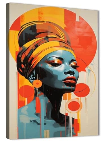 Skills Canvas Wall Art - Colorful Woman with Colorful Skin - Modern Canvas Prints - Wall Art for Living Room, Bedroom, Office Decorations & More - Size (30cm x 40cm)