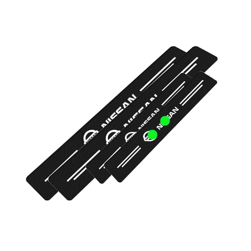 KaberMisr Door Sill Protector Set of 4, Carbon Fiber Car Door Sill Protector Threshold Guard, Anti-Collision Door Strips(Fit for Nissan,Code:3406) by KaberMisr 2020