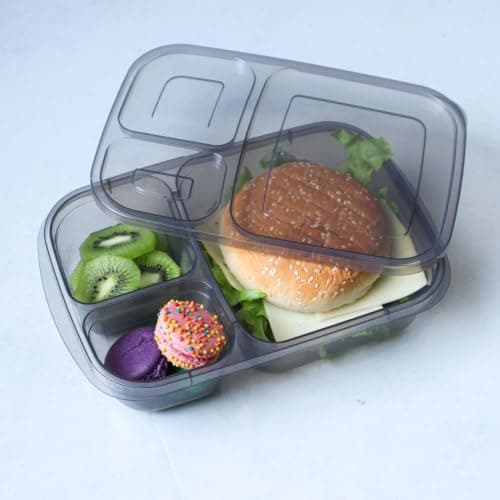 Generic Divided Lunchbox1150 ml, Made from safe, high-quality materials. BPA-free., Microwave, dishwasher, and freezer safe., Airtight seal., Available in black/transparent/light blue nin