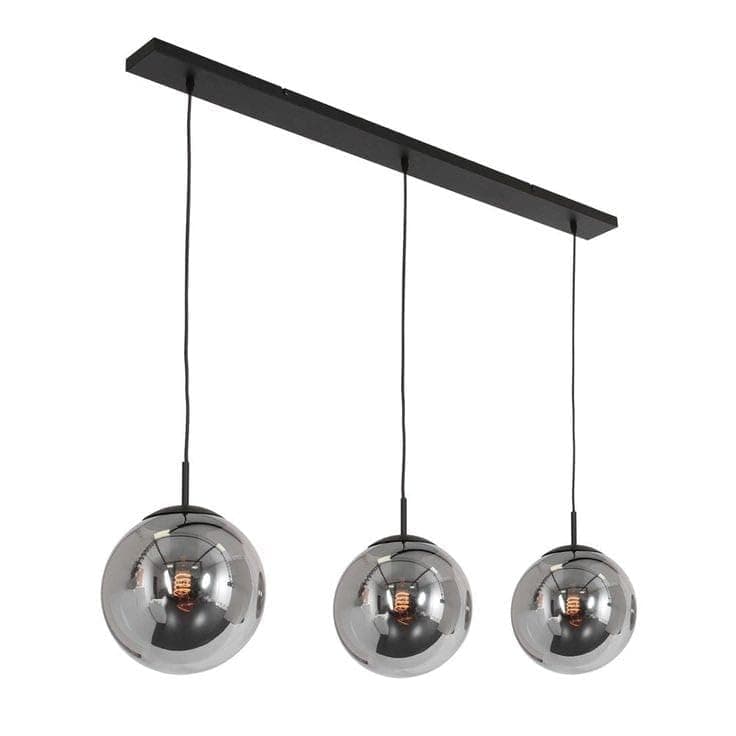 Generic Pendant Light 3 Bulb Without Bulbs 40x50x40 cm Black