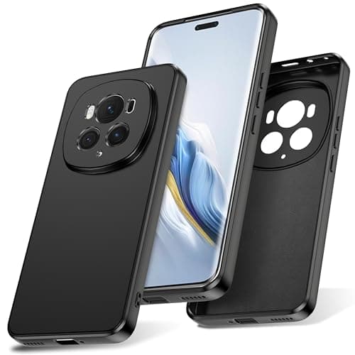 Watana Case for Honor Magic 6 Pro 5G, Soft Touch Silicone Case, Black | Mobile phone case with non-slip silicone case with microfibre lining, for Honor Magic 6 Pro case Cellular phone case