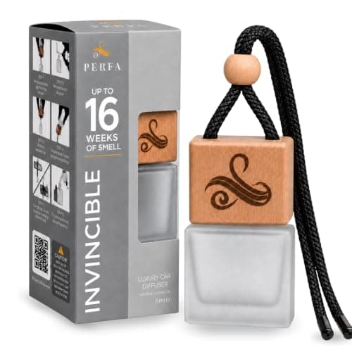INVINCIBLE Car Air Freshener for Men with Vent Clip | Strong Perfume Air Freshener | Odour Eliminating Car Air Freshener Area deodorizer